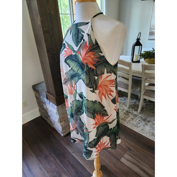 Show Me Your Mumu Paradise Found Gomez Tropical‎ Mini Shift Halter Dress Small - Picture 2 of 8